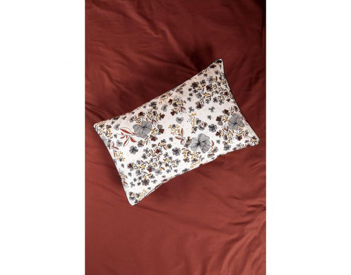 KADOLIS Taie d'oreiller en Coton Bio - Flora - Tailles au choix (7)