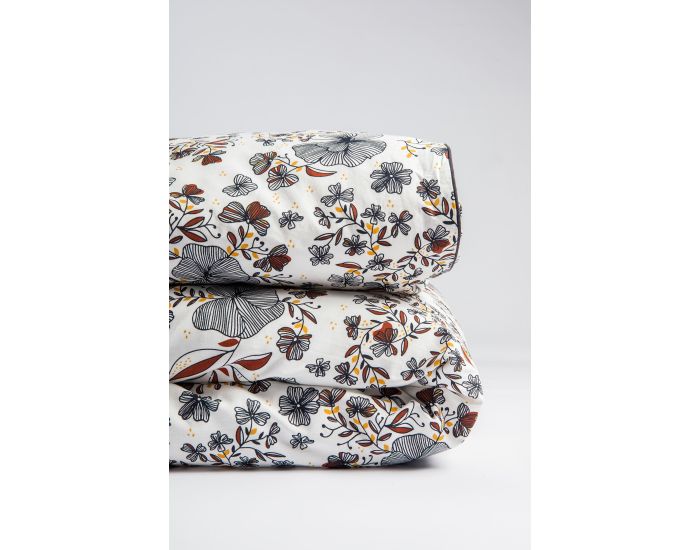 KADOLIS Housse de couette en Coton BIO pour lit 1 personne Flora (3)
