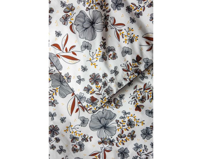 KADOLIS Housse de couette en Coton BIO pour lit 1 personne Flora (4)