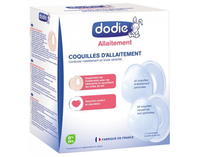 DODIE Coquilles d'Allaitement - Boite de 4 (1)