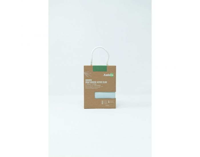 KADOLIS Drap housse TENCEL� Active clim - Landau Bleu c�ladon (7)