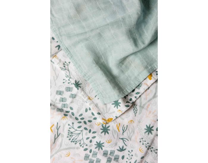 KADOLIS Maxi langes 100% coton bio � motifs Yukari - Lot de 2 (2)