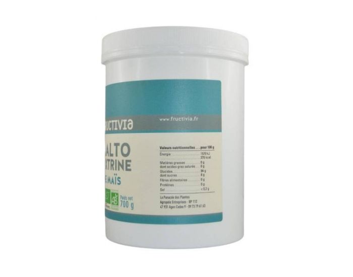 FRUCTIVIA Maltodextrine de Ma�s Bio en poudre - 700 g (10)