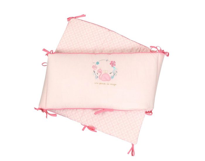 LITTLE CREVETTE Tour de lit Flamant rose (3)