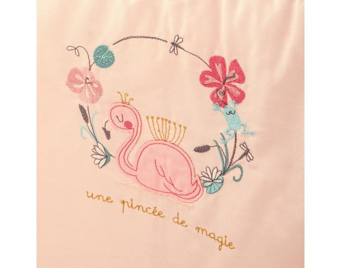 LITTLE CREVETTE Tour de lit Flamant rose (2)