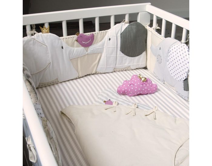 LITTLE CREVETTE Drap-housse Zphyr 60 x 120 cm (1)