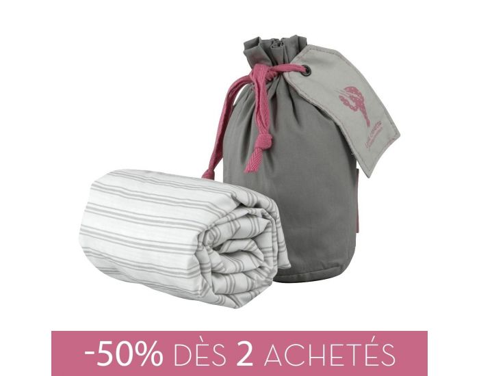 LITTLE CREVETTE Drap-housse Zphyr 60 x 120 cm (10)