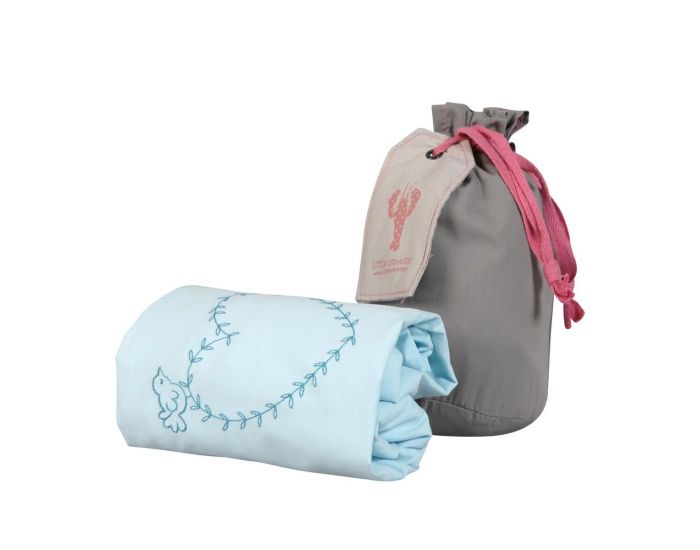 LITTLE CREVETTE Drap-housse Garden Party 60 x 120 cm (4)