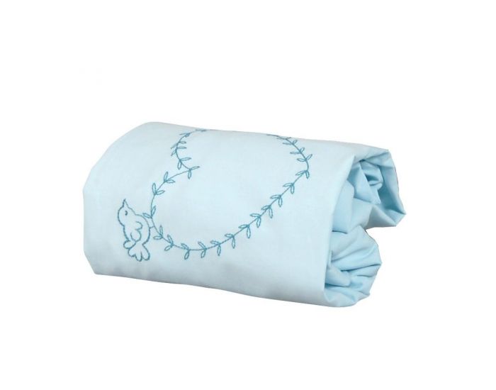 LITTLE CREVETTE Drap-housse Garden Party 60 x 120 cm (2)