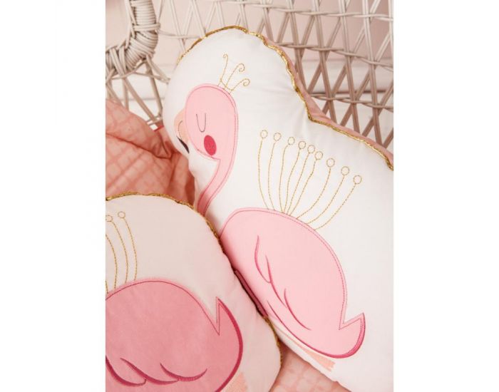 LITTLE CREVETTE Coussin Flamant rose (2)