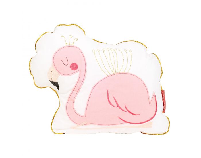 LITTLE CREVETTE Coussin Flamant rose (4)