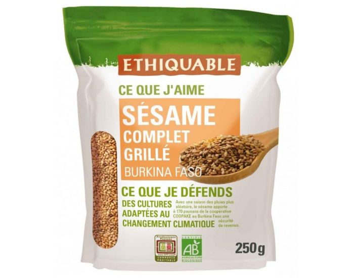 ETHIQUABLE Graine de S�same Complet Grill� Bio & Equitable - 250 g (1)
