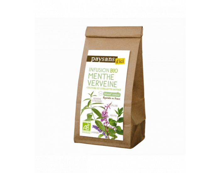 PAYSANS D'ICI Infusion Menthe Verveine Bio - 30 g (1)