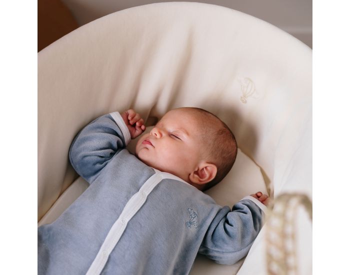 PREMIERS MOMENTS Couffin en feuilles de Palmier et Coton Bio + Support Bois (5)