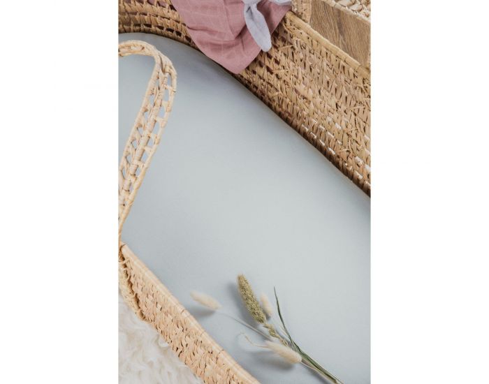 KADOLIS Drap housse Coton Bio - Landau Gris perle (6)