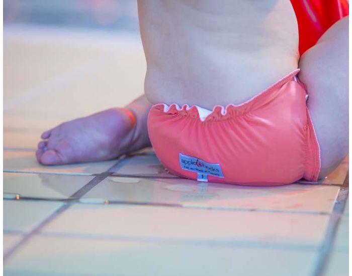 APPLECHEEKS Maillot de bain Lavable - Taille 3 (13.5-30kg) - Flamenco (1)