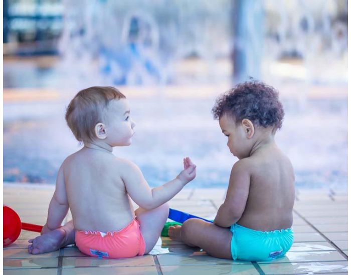 APPLECHEEKS Maillot de bain Lavable - Taille 3 (13.5-30kg) - Flamenco (3)