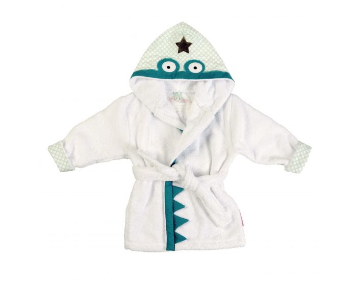 LITTLE CREVETTE Peignoir enfant Crocrodile (4)