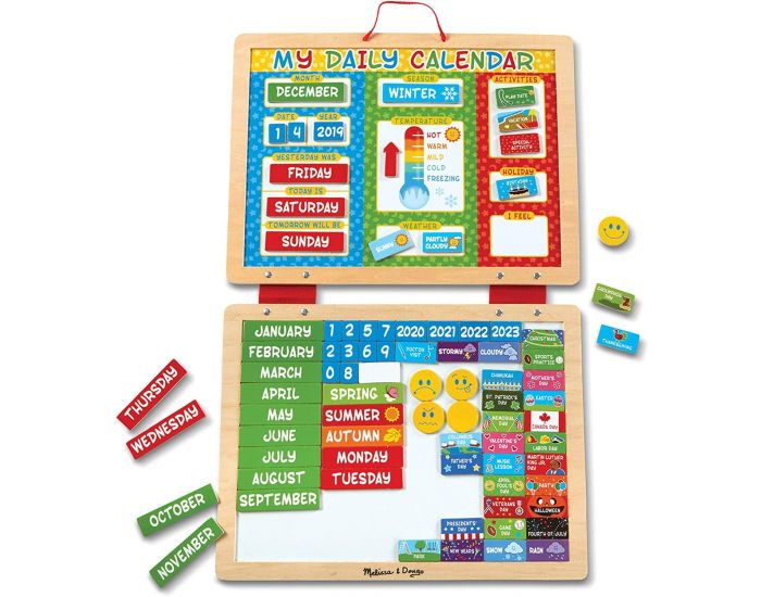 MELISSA & DOUG Mon calendrier journalier magn�tique en anglais - D�s 3 ans (1)