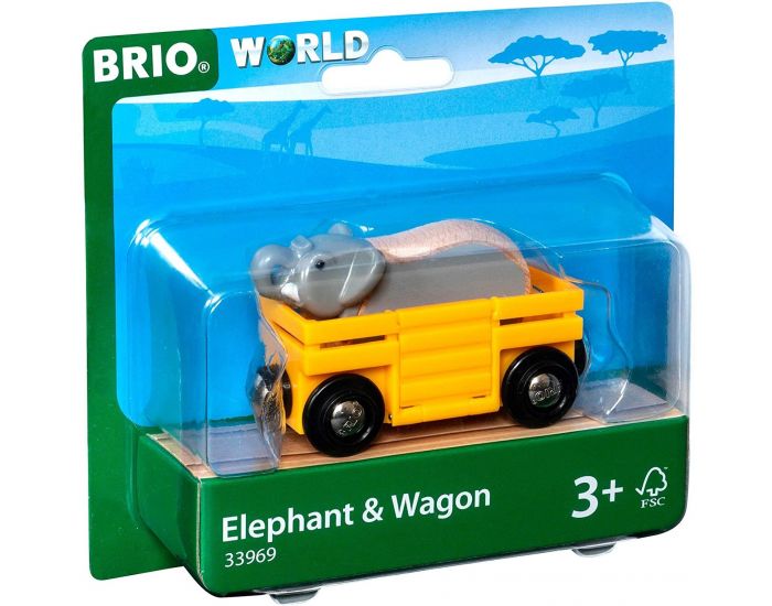 BRIO Wagon - Transporteur d'El�phant - D�s 3 ans  (3)