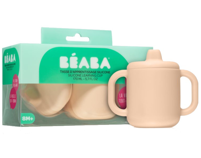 BEABA Tasse d'Apprentissage Silicone - Pink (1)