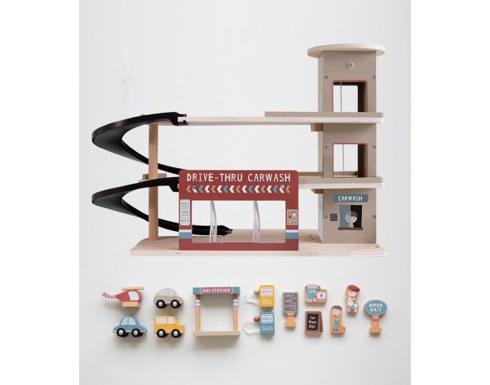LITTLE DUTCH Garage et Station de Lavage en Bois - D�s 3 ans (2)