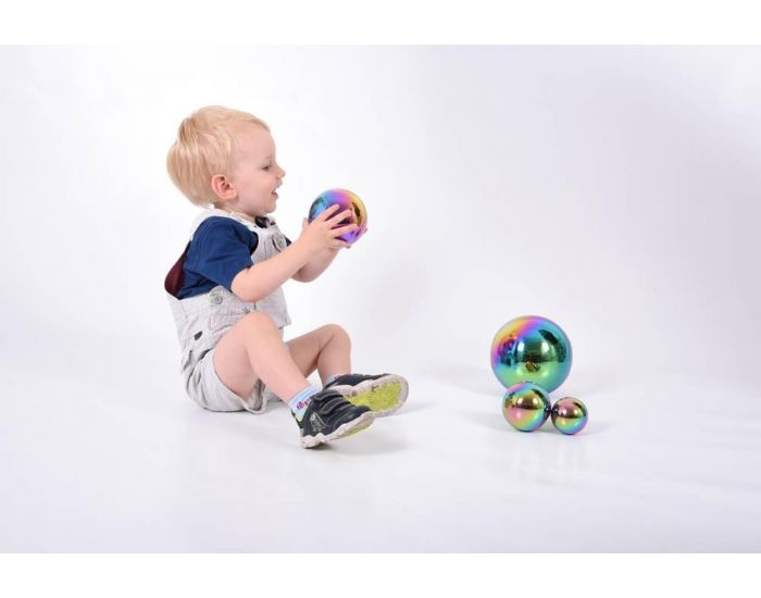 TICKIT Set de 4 Balles Rflchissantes et Sensorielles Multicolores - Ds 12 mois (2)
