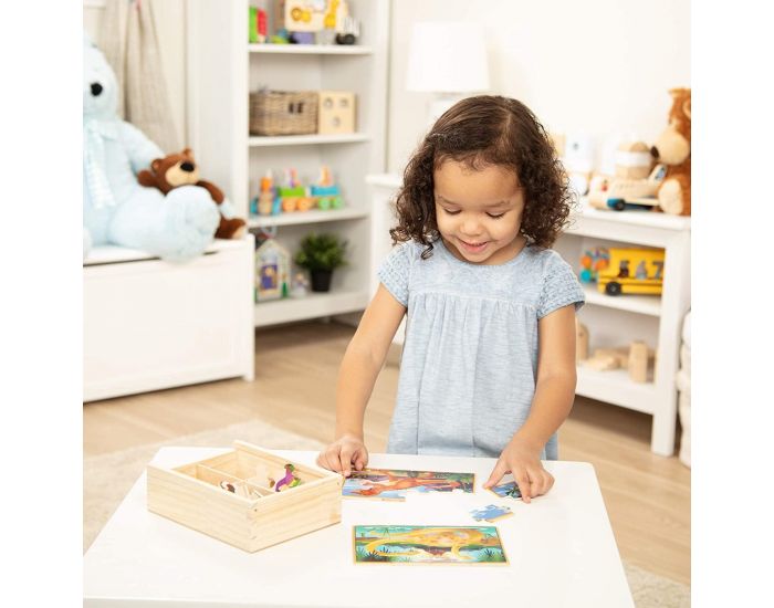MELISSA & DOUG Ensemble puzzles dinosaures 12 pi�ces - D�s 2 ans (1)