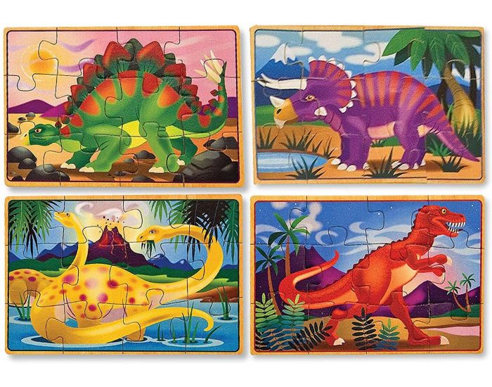 MELISSA & DOUG Ensemble puzzles dinosaures 12 pi�ces - D�s 2 ans (2)