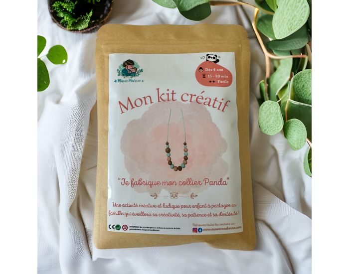 MAWEN MATERNE Kit Cr�atif Enfant Je Fabrique Mon Collier - Panda - D�s 4 ans (3)