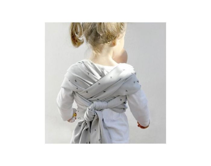 BABY ON EARTH �charpe de Portage pour Poup�e et Doudou - Grise (1)