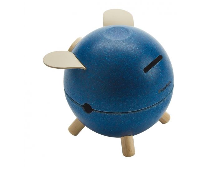 PLAN TOYS Tirelire Cochon bleue - D�s 3 ans (1)