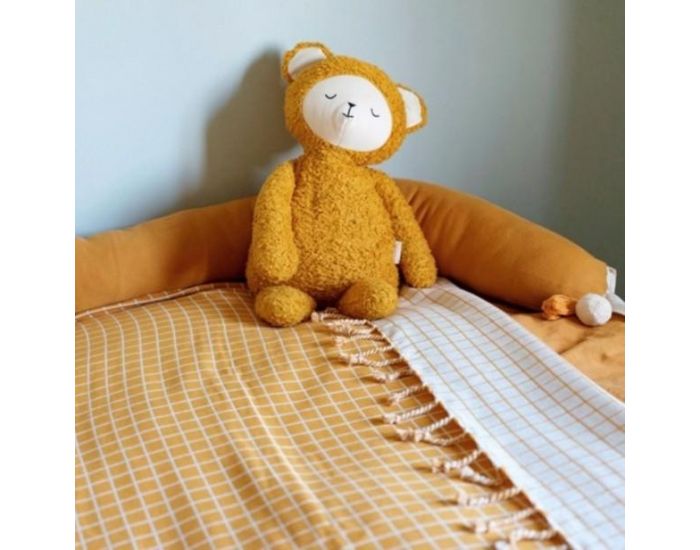 FABELAB Tour de Lit Traversin Bio Ocre (1)