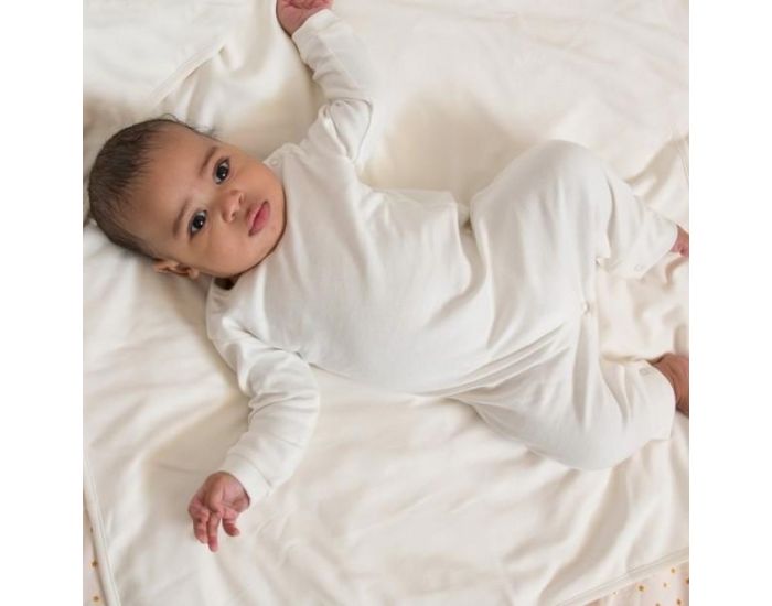 LITTLE GREEN RADICALS Combinaison B�b� en Coton Bio - Blanc (2)