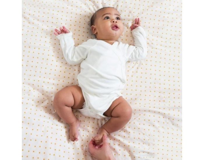 LITTLE GREEN RADICALS Pack de 3 Bodies Crois�s en Coton Bio - Cr�me (2)