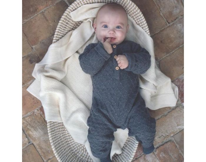 KARIN� Combinaison B�b� en Coton Bio & Alpaga - Grise (1)