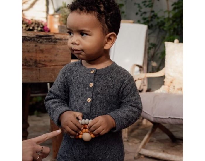 KARIN� Combinaison B�b� en Coton Bio & Alpaga - Grise (2)