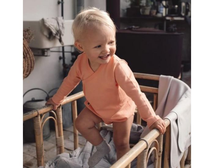 KARIN� Body B�b� en Coton Pima Bio - P�che (1)