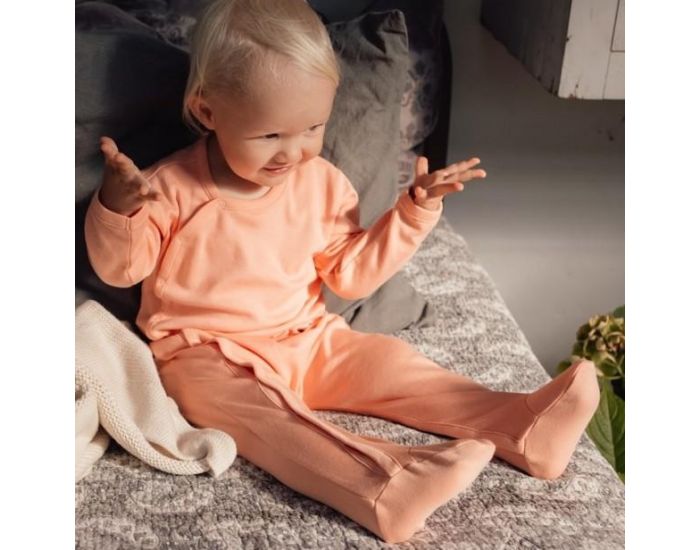 KARIN� Pyjama B�b� en Coton Pima Bio - P�che (1)