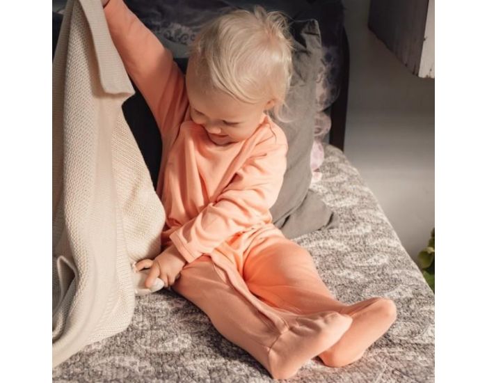 KARIN� Pyjama B�b� en Coton Pima Bio - P�che (2)