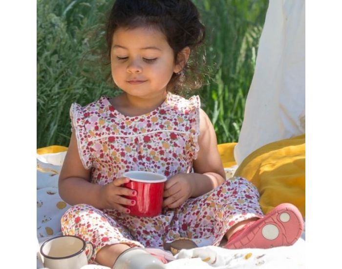 LITTLE GREEN RADICALS Combinaison B�b� Bio - Fleurs (2)