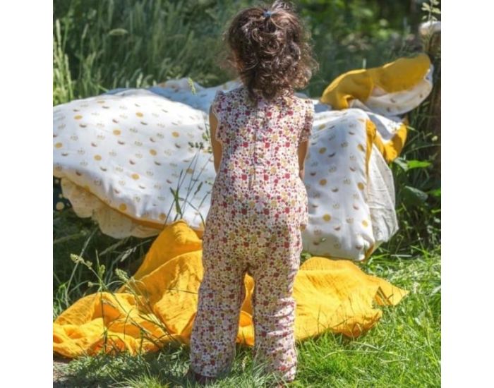 LITTLE GREEN RADICALS Combinaison B�b� Bio - Fleurs (3)