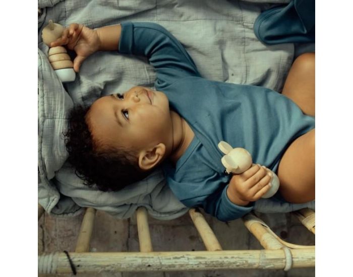 KARIN� Body B�b� en Coton Pima Bio - Bleu (2)