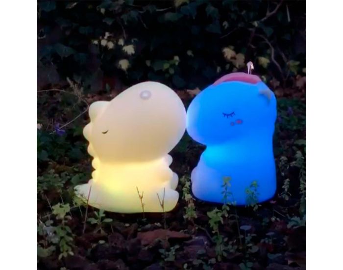 LITTLE L Veilleuse lumineuse Tactile en Silicone - Dino (3)