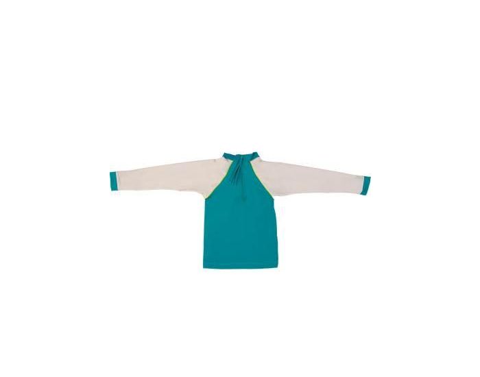 LES PETITS PROTGS Tee-shirt pour Bb Manches Longues et Anti-UV - Java Bleu canard (1)
