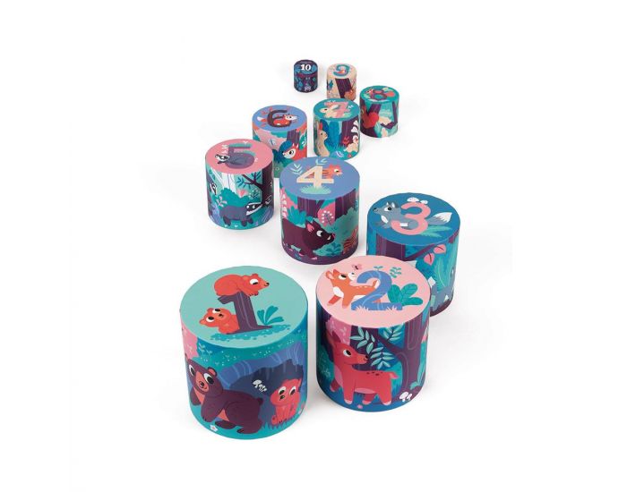 JANOD Pyramide Ronde Animaux de la For�t - D�s 12 mois (1)