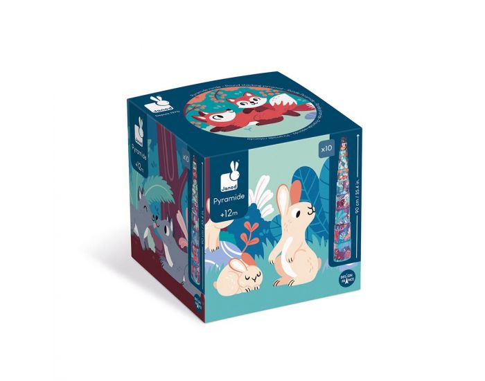 JANOD Pyramide Ronde Animaux de la For�t - D�s 12 mois (3)