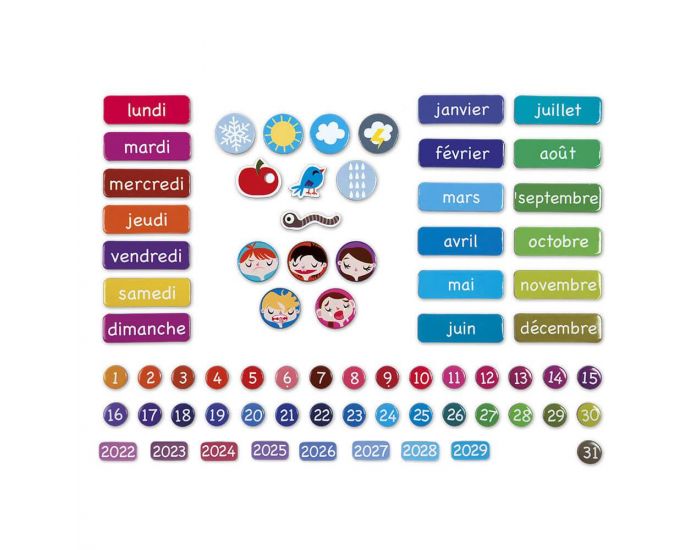 JANOD Agenda Magn�tique Une Belle Journ�e - D�s 3 ans (2)