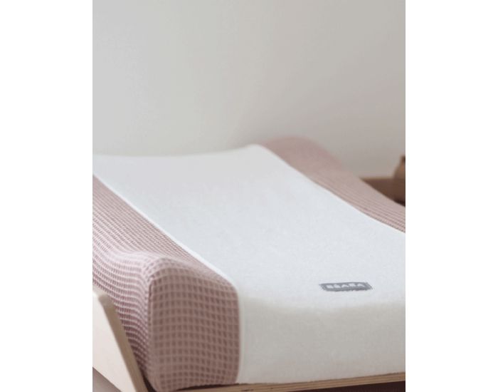 B�ABA Drap Housse pour Sofalange - Vieux Rose (3)