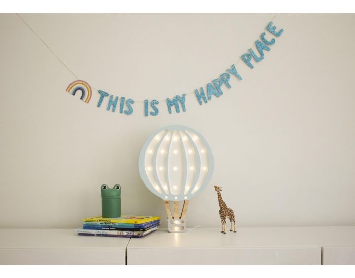 LITTLE LIGHTS Lampe Veilleuse Montgolfi�re Bleu Ciel - D�s 3 ans (2)